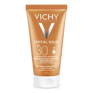 Capital Soleil Dry Touch Protective Face Fluid Spf30   50 Ml. fra Vichy