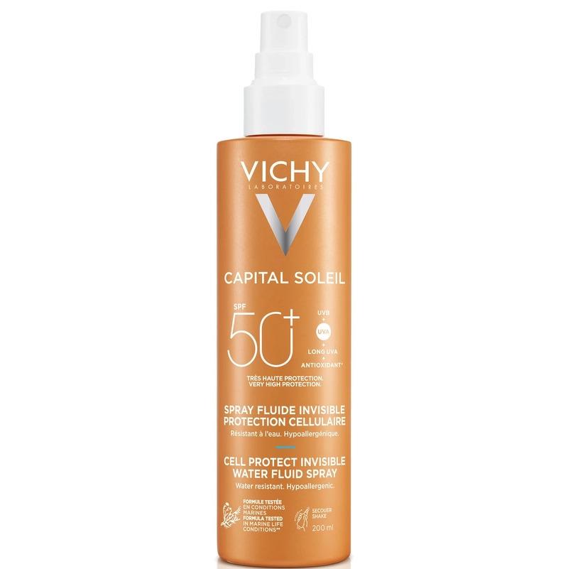 Capital Soleil Cell Protect Invisible Water Fluid Spray Spf 50+   200 Ml fra Vichy