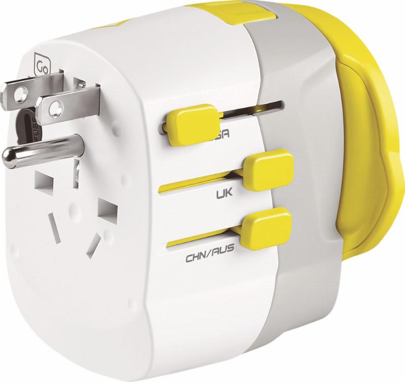 Worldwide Adaptor + Usb fra Go Travel
