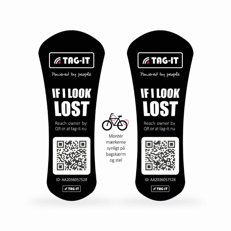 Tag It Cykelmærke fra Tag-it