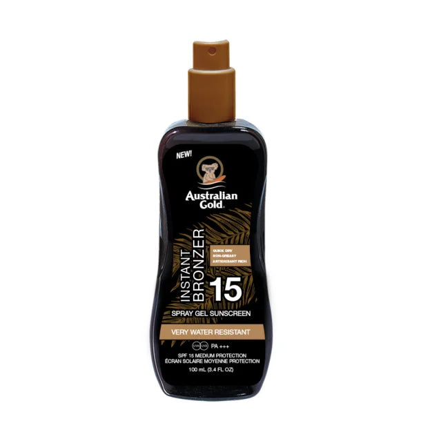 Solcreme Lotion M. Spray, Spf 15 M Bronzer   100 Ml.   Solcreme   Hos Frisøren & Baronen fra Australian Gold