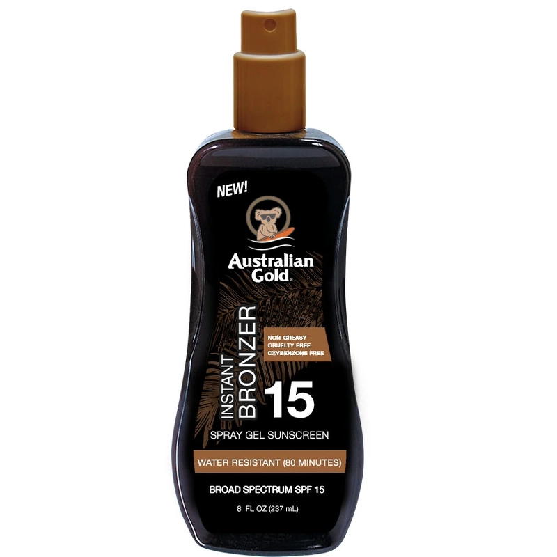 Øjeblikkelig Bronzerspraygel SPF 15 - 237 Ml fra Australian Gold