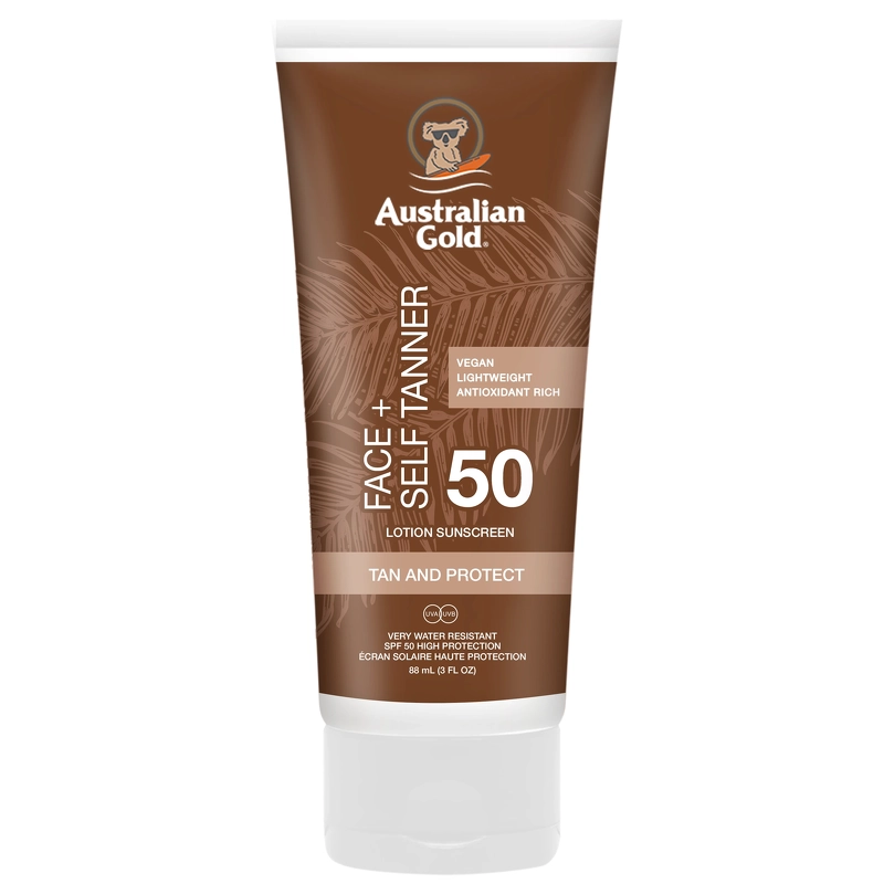 Solcreme og Selvtan Lotion SPF 50 - 88 Ml fra Australian Gold
