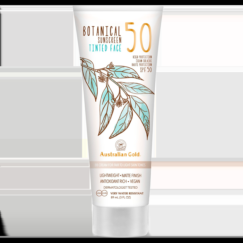 Botanical Spf50 Tinted Fair Light 88 Ml fra Australian Gold
