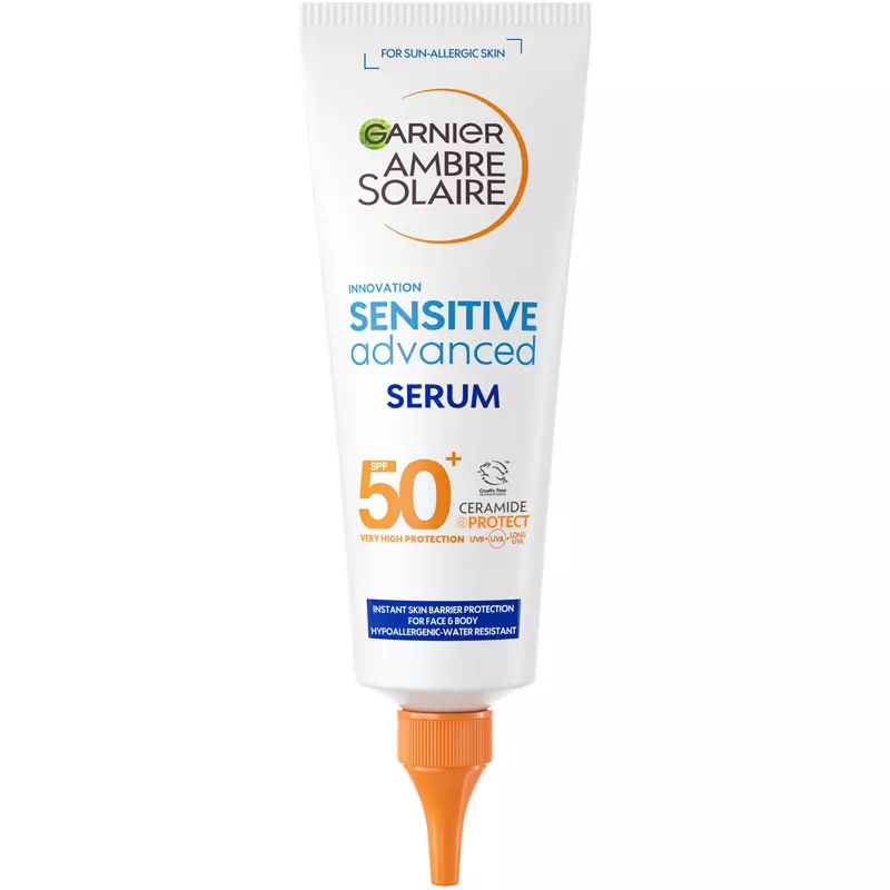 Ambre Solaire Sensitive Advance Body Serum Spf 50+   125 Ml fra Garnier