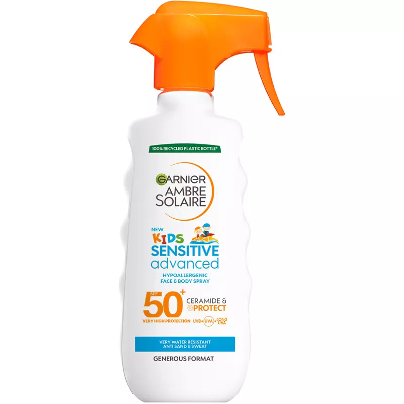 Ambre Solaire Sensitive Advanced Kids Spray Spf50+   270 Ml fra Garnier