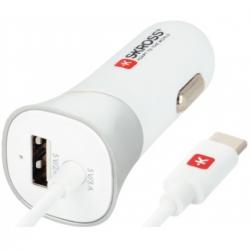 Usb Biloplader Med Type C  Kabel (2.0) fra Skross