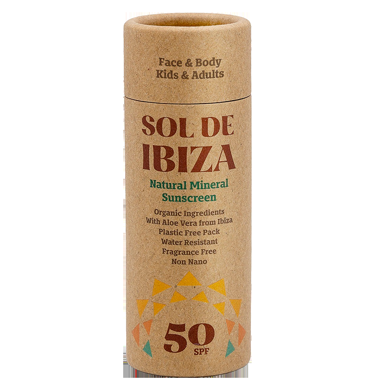 Face & Body Plastic Free Stick Spf50 (45 G) fra Sol De Ibiza