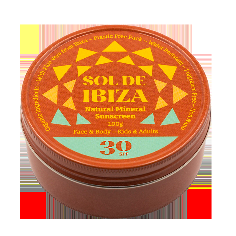 Face & Body Plastic Free Tin Spf30 (100 G) fra Sol De Ibiza