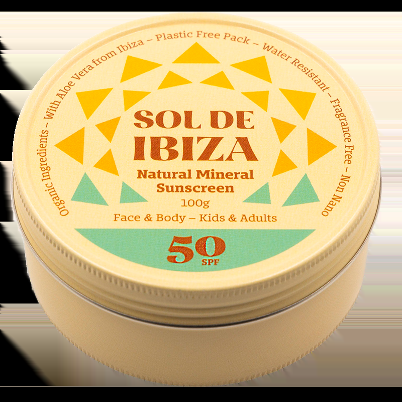 Face & Body Plastic Free Tin Spf50 (100 G) fra Sol De Ibiza