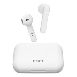 T110 Tws Earbuds Charging Case Bt 5 Matte White   Høretelefon fra Streetz