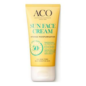 ACO Solcreme til Ansigt SPF50+ - 50 Ml.