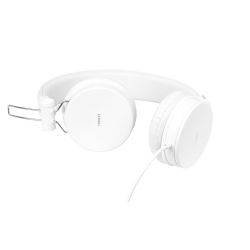 H300 Høretelefoner med Mikrofon - Foldbare, 3,5 mm, Hvide